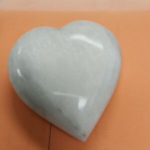 Scolcilite White Heart Stone